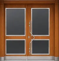 Çift Açılımlı Apartman Giriş Kapısı V:20