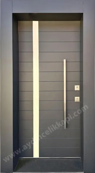 Antrasit giri çelik kapı