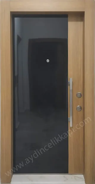 Çelik kapı 23, meşe kaplama çelik kapı