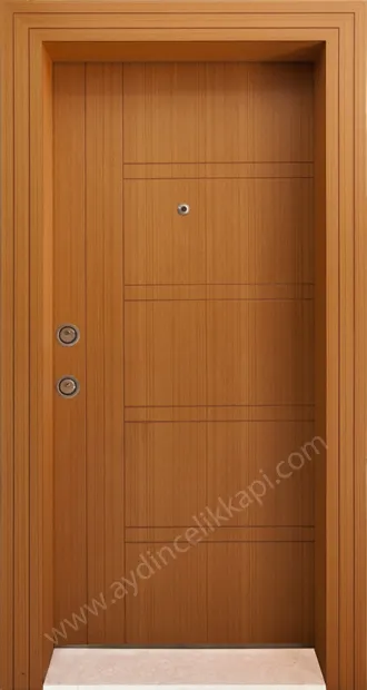 Çelik kapı 26. naturel tik çelik kapı