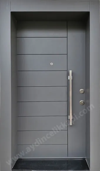 Antrasit gri çelik kapı