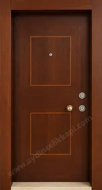 Maun Kaplamalı Panel Çelik Kapı A:31