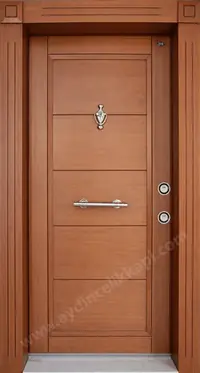 Tik Kaplamalı Kabartma Çelik Kapı A:11