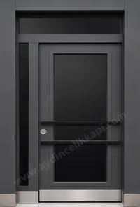 Antrasit Gri Apartman Giriş Kapısı V:12
