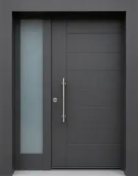 Antrasit Gri Freze Villa Çelik Kapısı V:35
