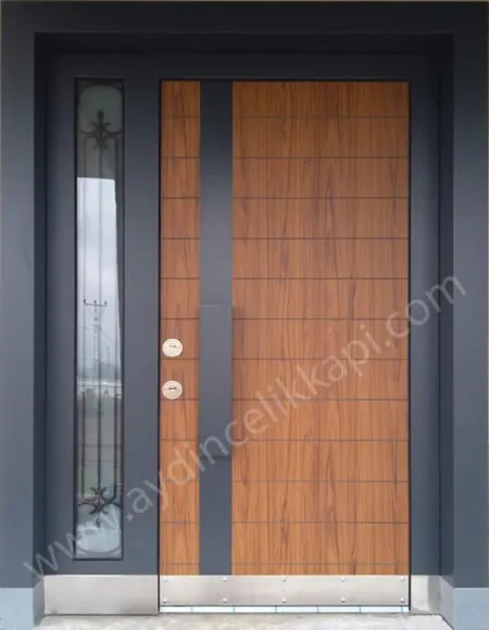 villa çelik kapı V1 modeli lüks dış mekan kapı