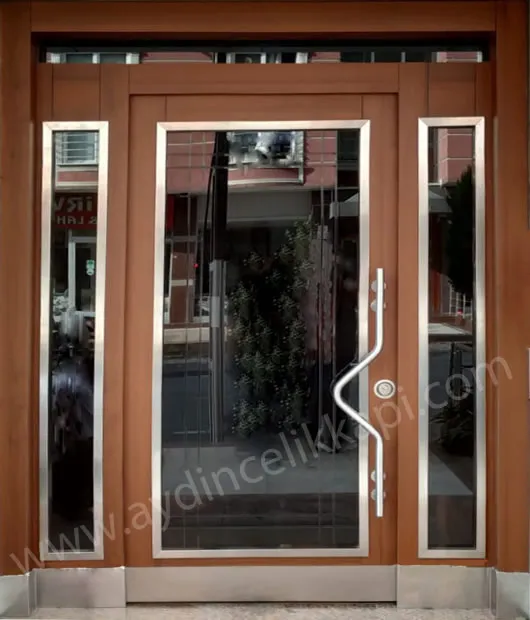 Dış mekan çelik kapı, apartman giriş kapısı